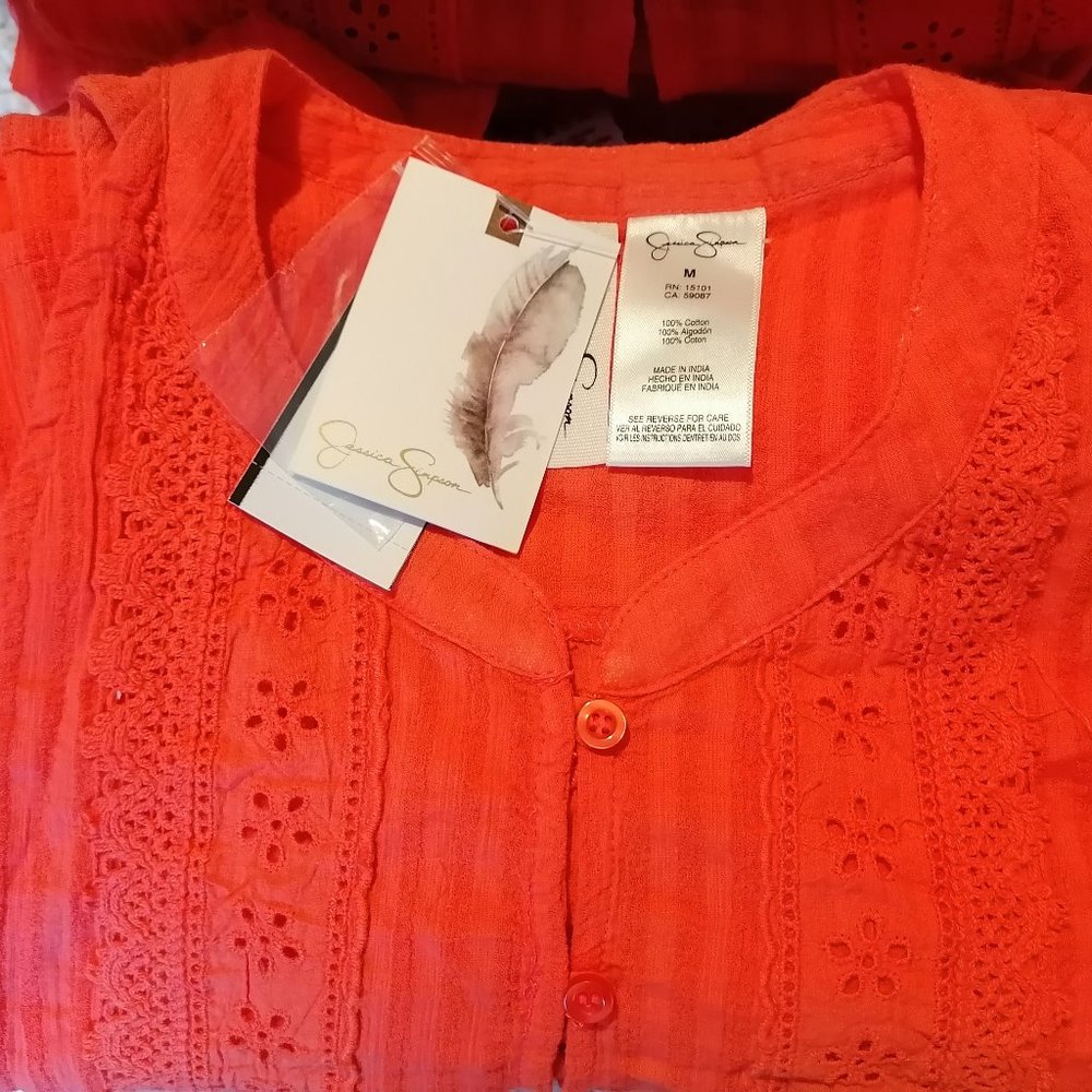 Jessica Simpson Women's Basic Cover Up in Mandarin, Size M